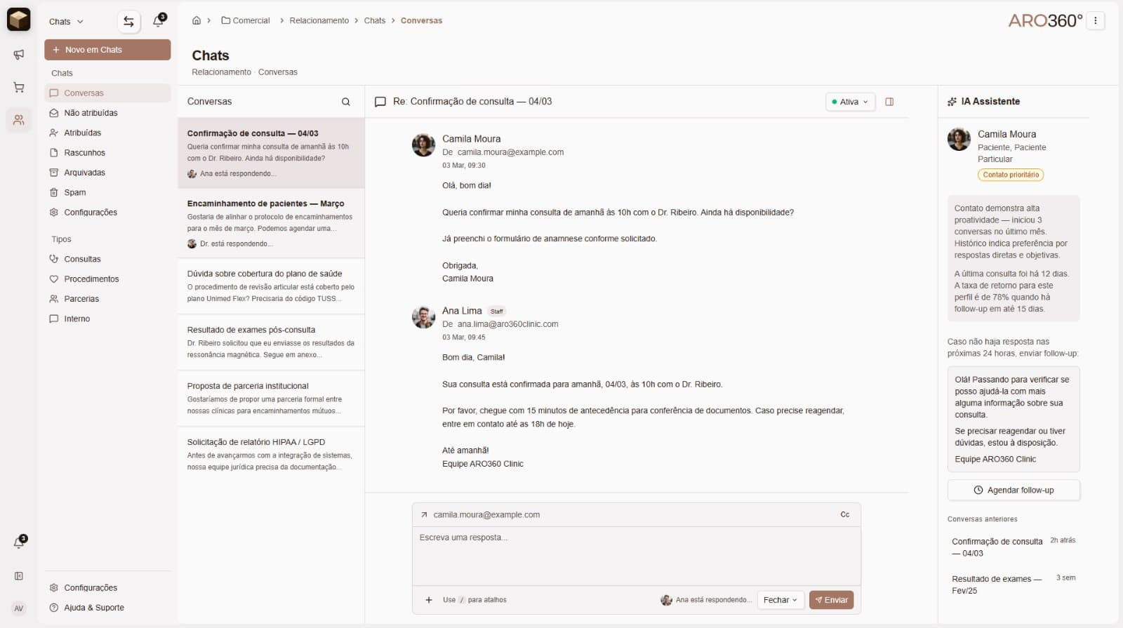Chat com IA assistente